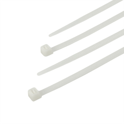 Zacisk plastikowy (opaska) Polax nylon 4 x 300mm, biały 100 szt. (37-099)