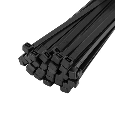 Zacisk plastikowy (opaska) Polax nylon 5 x 250mm, czarny 100 szt. (37-108)