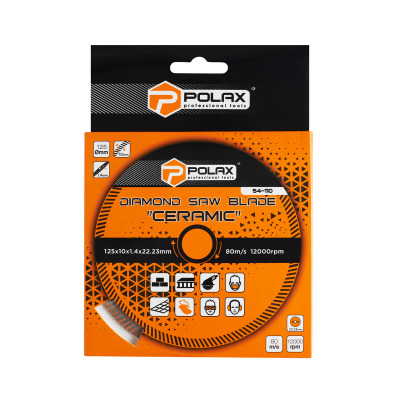 Tarcza diamentowa do cięcia Ceramic Polax 125x1,4x22,23 mm (54-110)
