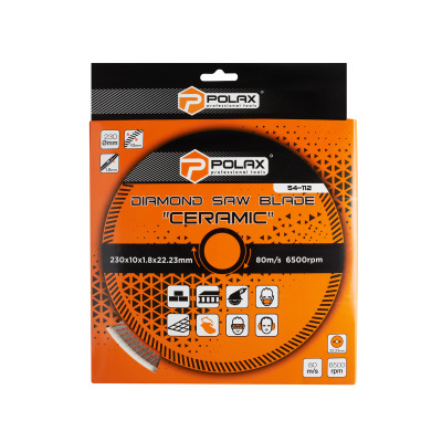Tarcza diamentowa do cięcia Ceramic Polax 230x1,8x22,23 mm (54-112)