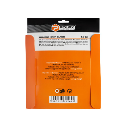 Tarcza diamentowa do cięcia Ceramic Polax 230x1,8x22,23 mm (54-112)