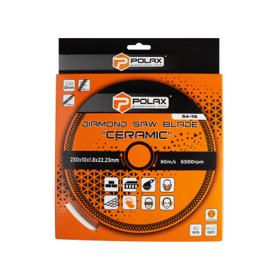 Tarcza diamentowa do cięcia Ceramic Polax 230x1,8x22,23 mm (54-116)
