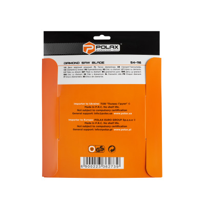 Tarcza diamentowa do cięcia Ceramic Polax 230x1,8x22,23 mm (54-116)