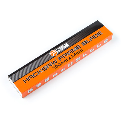 Brzeszczot do metalu i drewna dwustronny Polax 300 x 24 x 0,5 mm, 8/24TPI, 72 szt. (33-006)