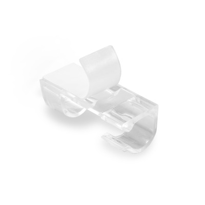 Klips kablowy Ø6-10 mm Polax samoprzylepny 40x15 mm, 16 szt. (37-175)
