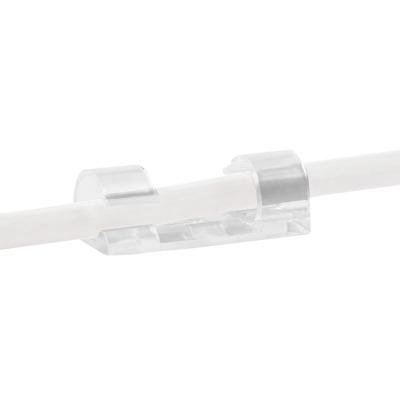 Klips kablowy Ø6-10 mm Polax samoprzylepny 40x15 mm, 16 szt. (37-175)