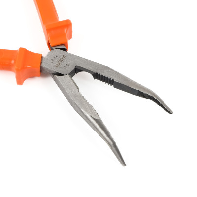 Szczypce długie wygięte Polax CR-V 160 mm (35-025)