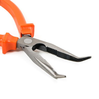 Szczypce długie wygięte Polax CR-V 160 mm (35-025)