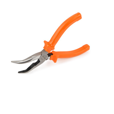 Szczypce długie Polax wygięte CR-V 200 mm (35-026)