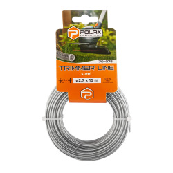 Żyłka tnąca "Koło z linką stalową" 2,7 mm Polax 15 m (70-076)