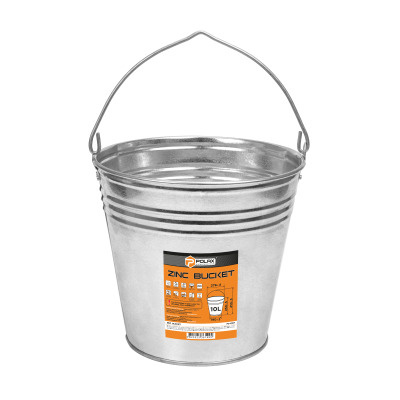 Wiadro ocynkowane 10L metalowe mocne Polax (70-037)
