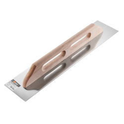 Paca nierdzewna gładka rączka drewniana 130 Х 600 mm Polax (100-448)