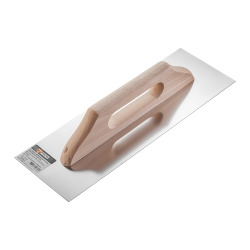 Paca nierdzewna gładka rączka drewniana 130 Х 380 mm Polax (100-092)