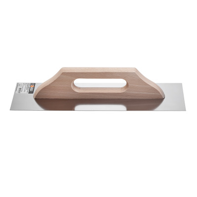 Paca nierdzewna gładka rączka drewniana 130 Х 380 mm Polax (100-092)